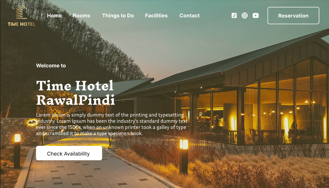 time one hotel website